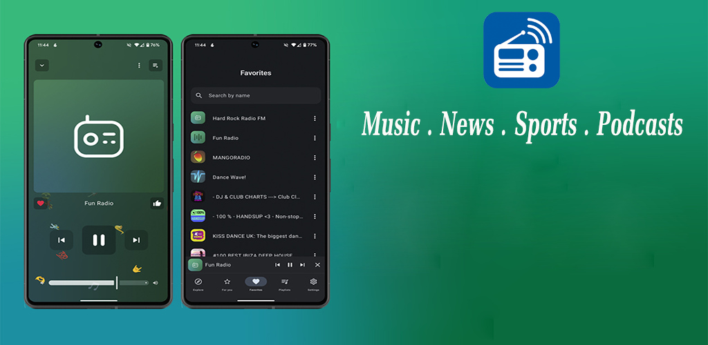 RadioHub App Screenshot